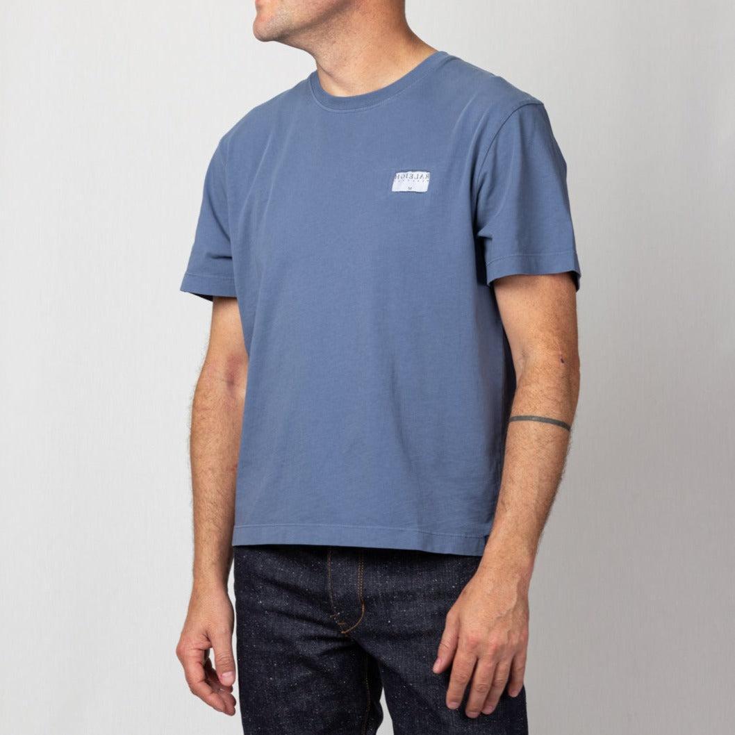 Solid Label Tee | Overcast Product Image