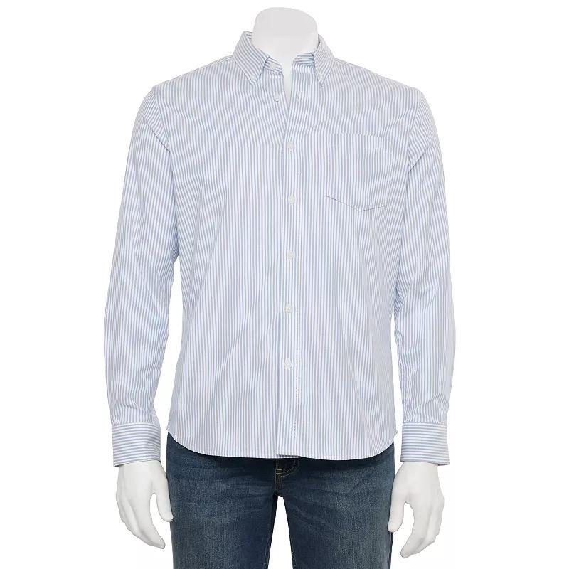 Mens Sonoma Goods For Life Long Sleeve Perfect Length Button-Down Shirt Product Image