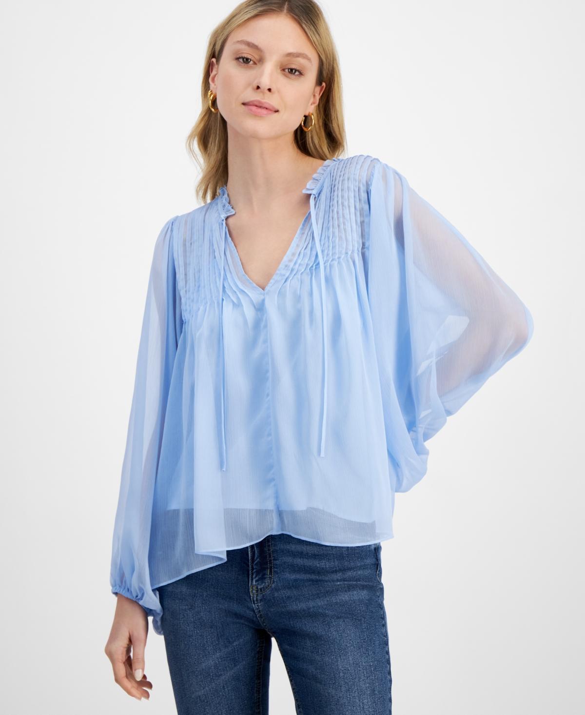 Lucy Paris Womens Nikko Pintucked Blouse Product Image