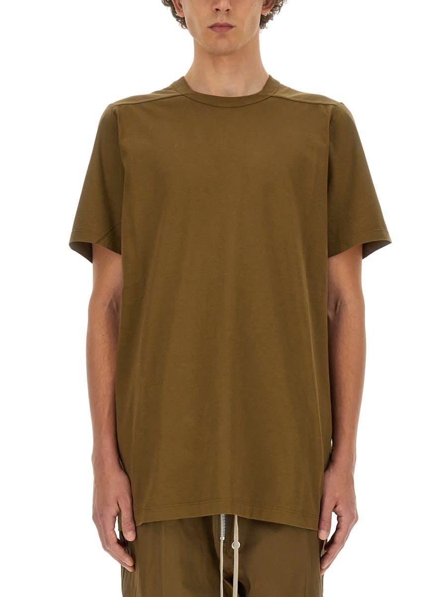 RICK OWENS Cotton T-shirt In Brown Product Image