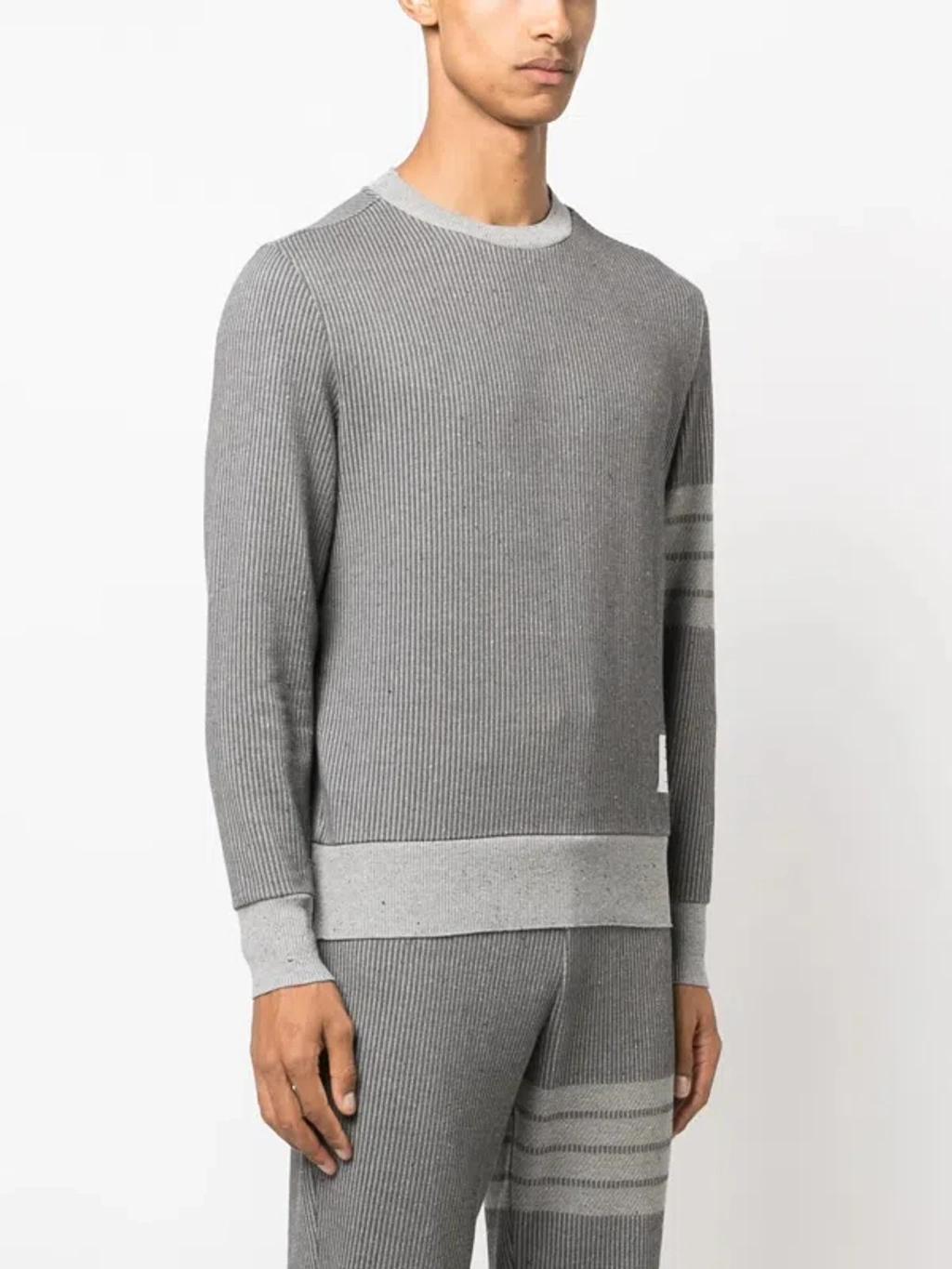 Gray 4-bar Sweater In 035 Med Grey Product Image