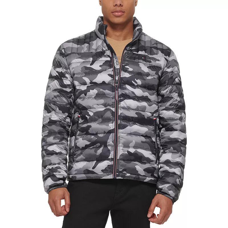 Big & Tall Tommy Hilfiger Stand Collar Packable Puffer Jacket, Mens Product Image