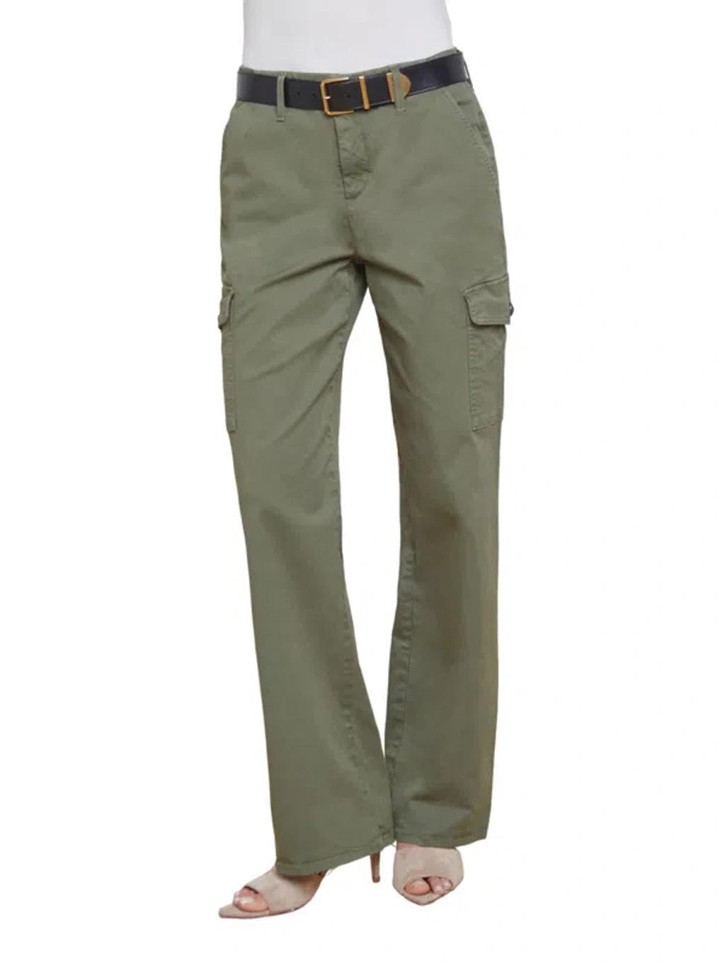 Channing High Rise Trek Trouser In Clover In Green product image