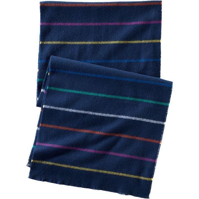 Womens Lands End CashTouch Pattern Scarf, Blue Heritage Stripe Product Image