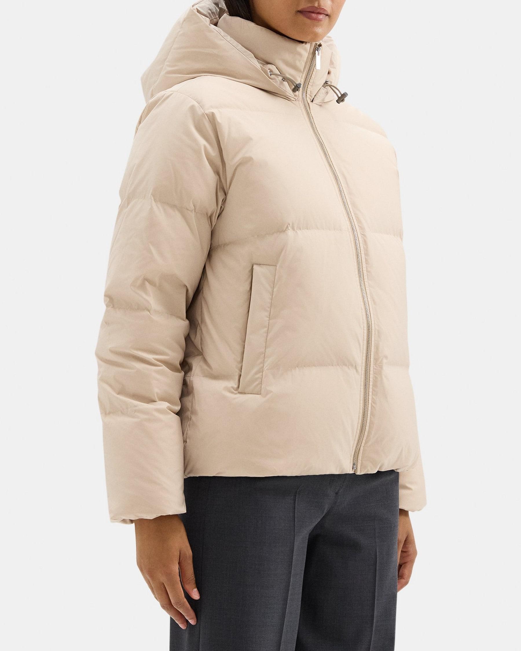 Hooded Puffer Jacket in City Poly Product Image