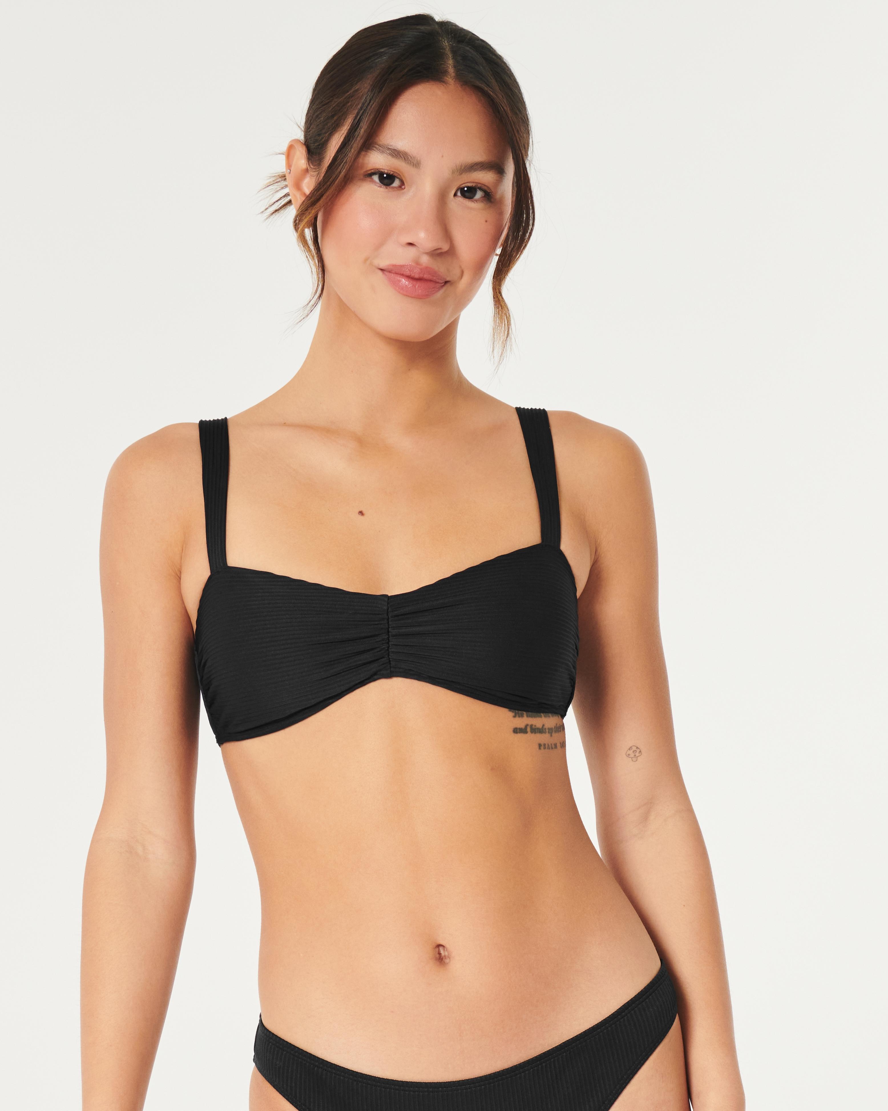 Ribbed Scoop Bikini Top Product Image