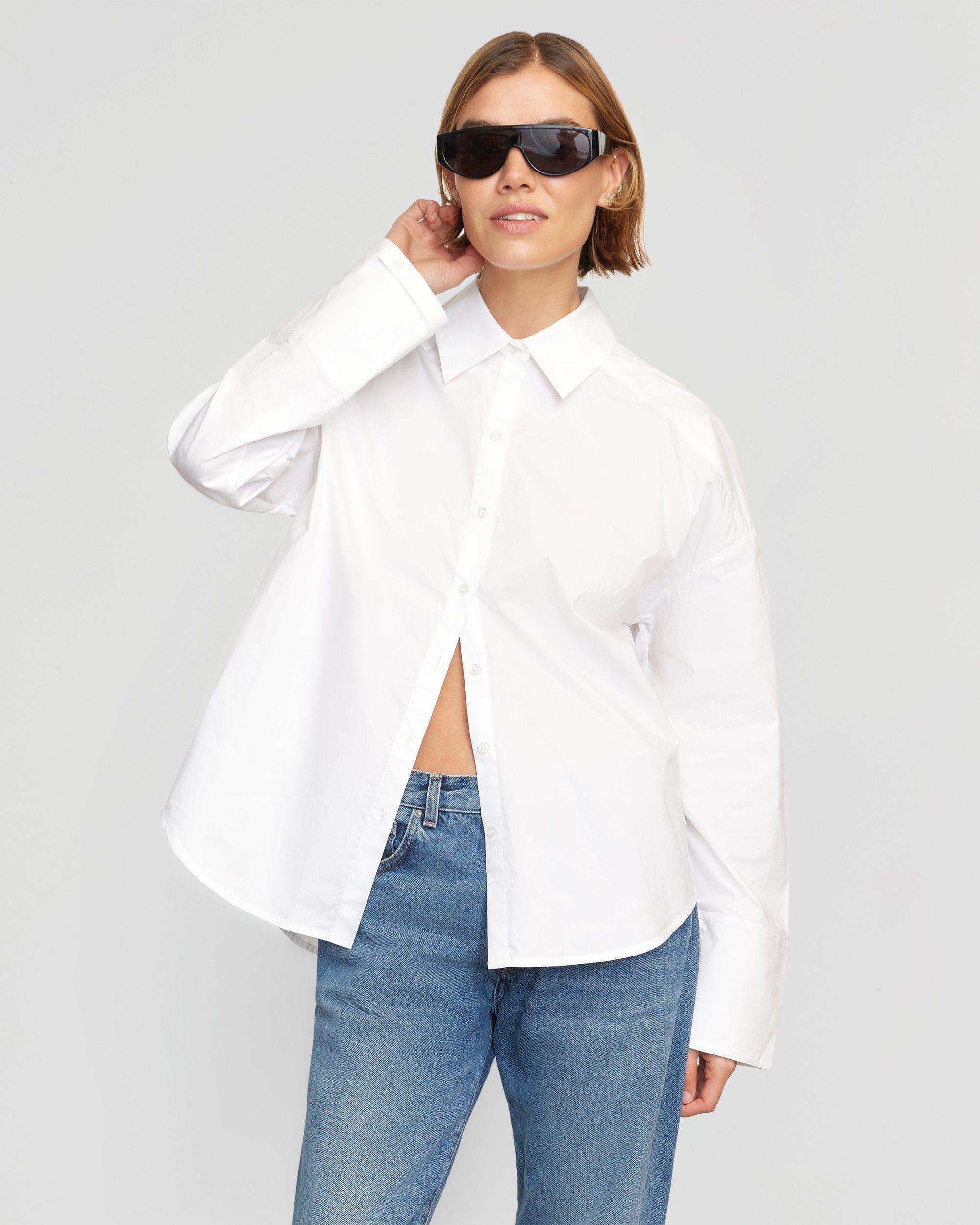 Cleo Oversized Split-Back Shirt Product Image