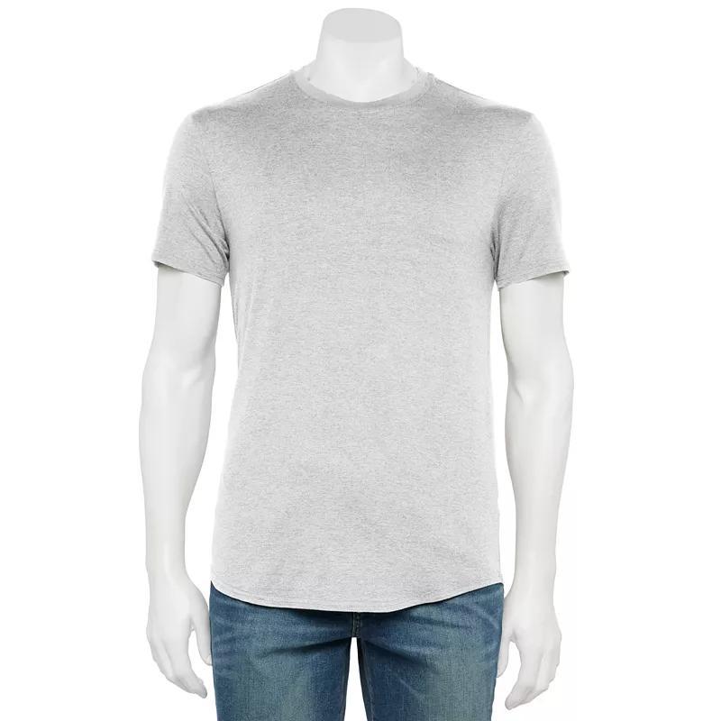 Mens Caliville Curved Hem Performance Tee White Heather Product Image