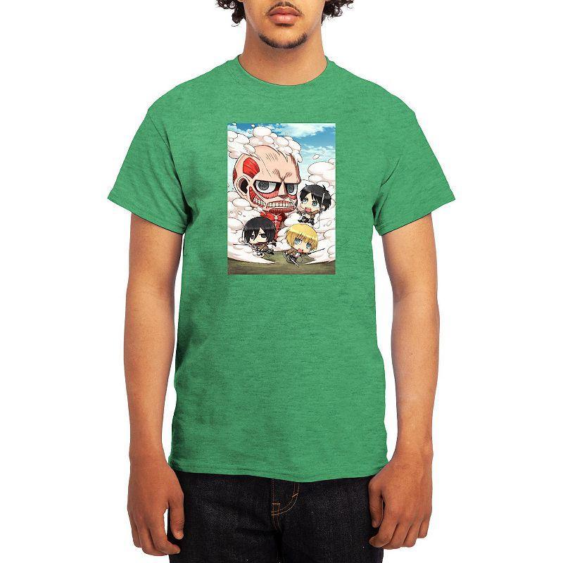 Mens Attack on Titan Tee, Boys Green Product Image