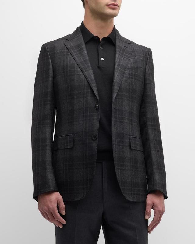 Mens Cashmere Plaid Sport Coat Product Image