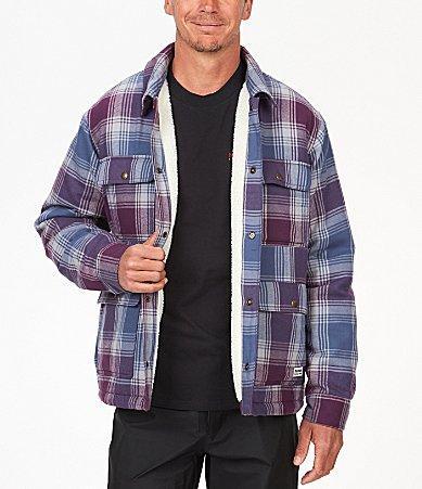 Marmot Ridgefield Plaid Faux-Sherpa Flannel Shirt Jacket Product Image