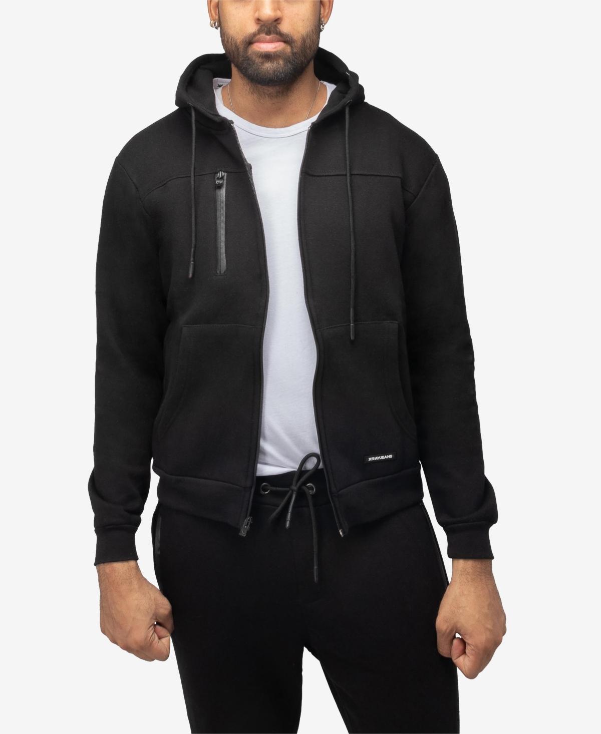 X-Ray Mens Fleece Full-Zip Hoodie with Chest Pocket Product Image