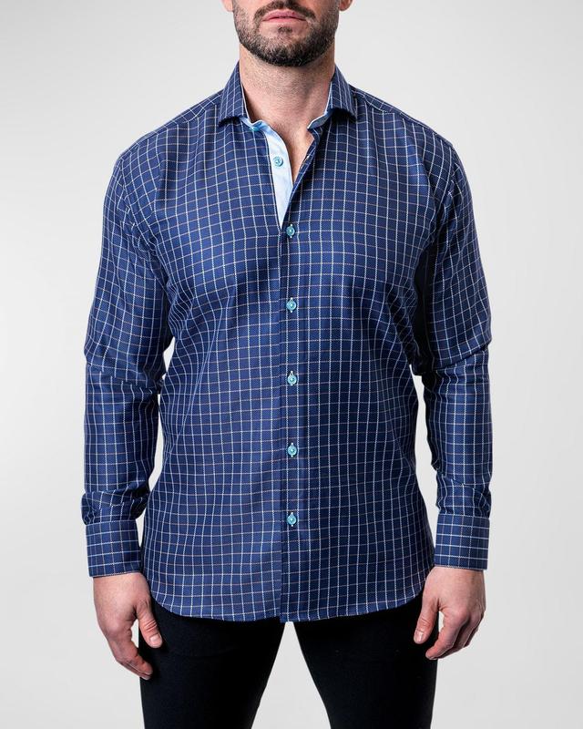 Mens Einstein Royal Check Dress Shirt Product Image