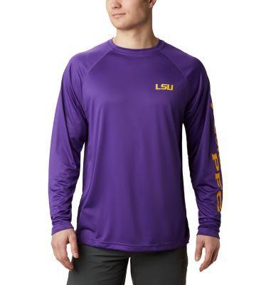 Columbia Men's Collegiate PFG Terminal Tackle Long Sleeve Shirt - Big - LSU- Product Image