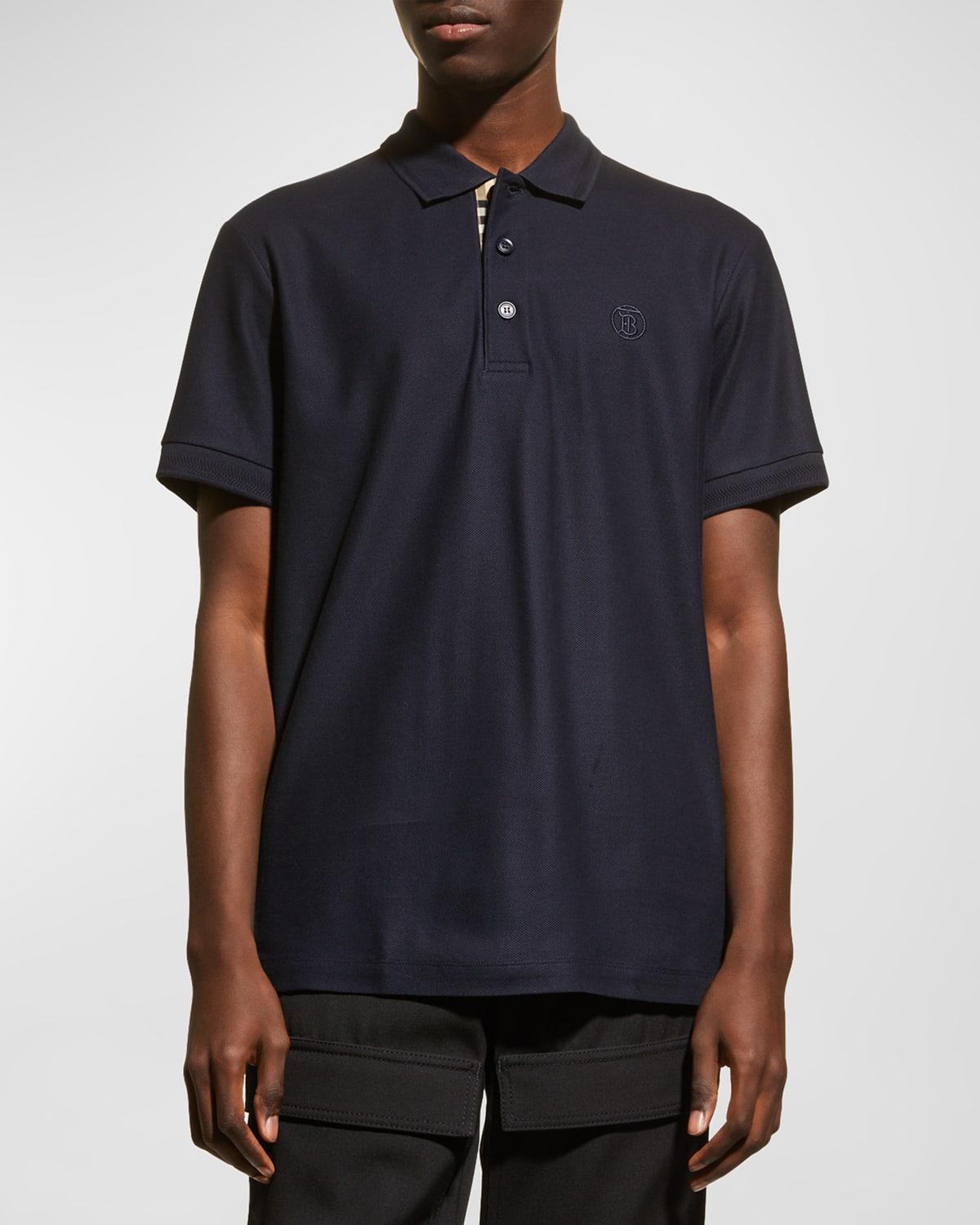 Mens Eddie Piqu Polo Shirt Product Image