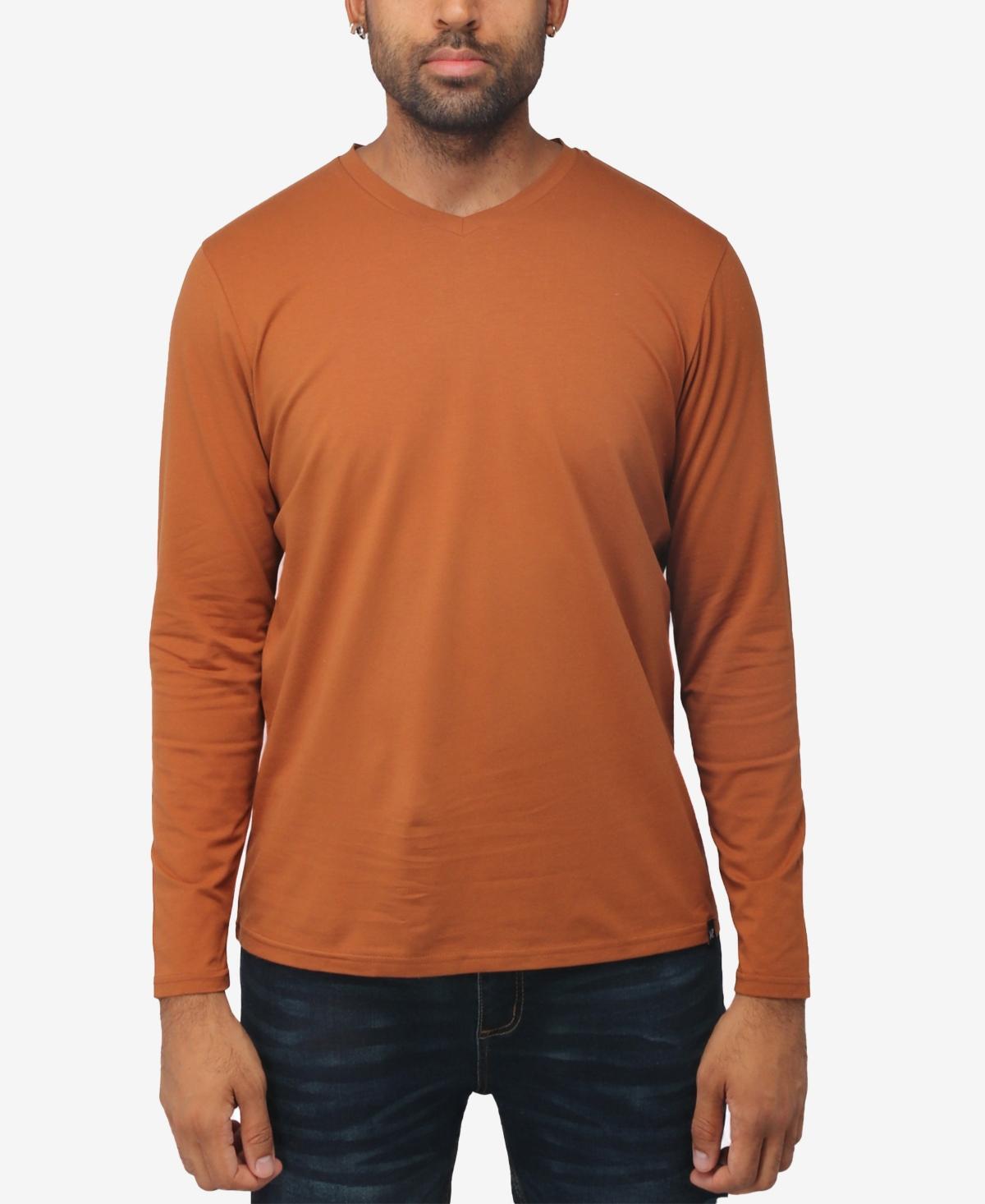 X-Ray Mens Soft Stretch V-Neck Long Sleeve T-shirt Product Image