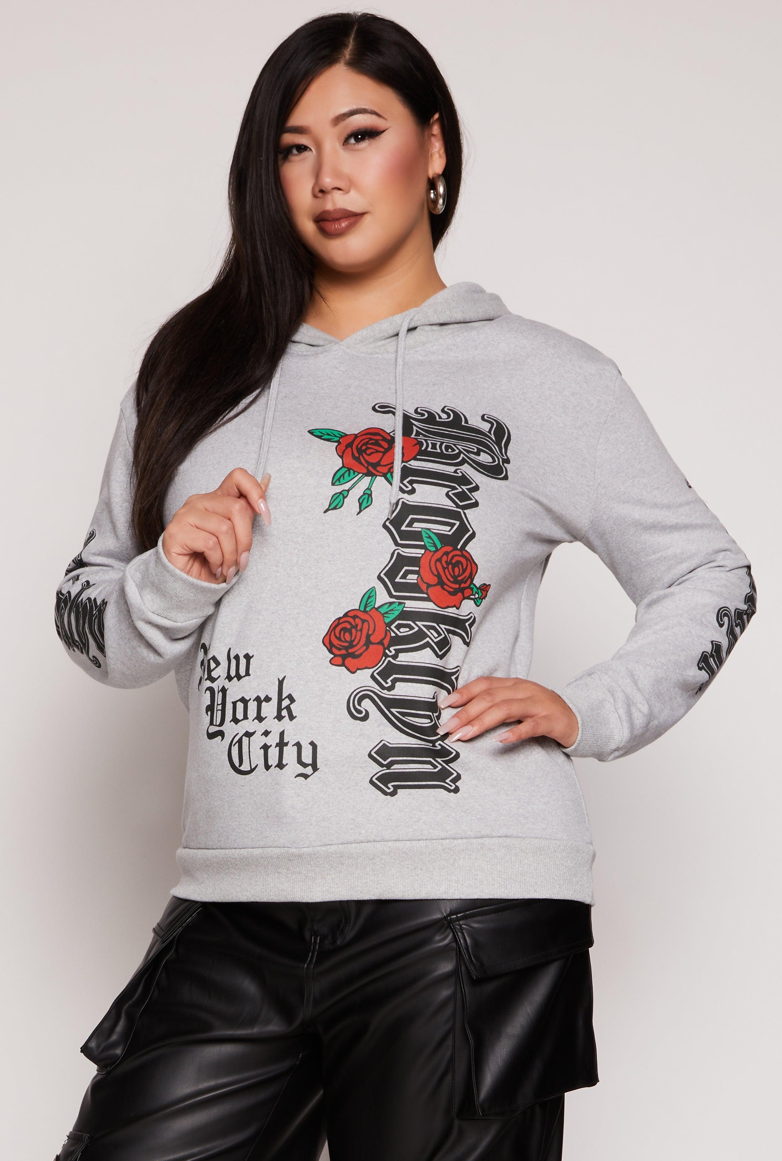 Womens Plus Size Brooklyn New York City Hoodie Product Image