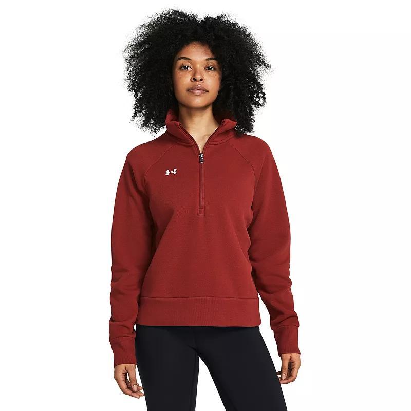 Womens Under Armour Rival Fleece Textured Half Zip Top Product Image