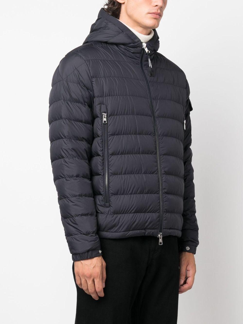 MONCLER Logo-patch Padded Jacket In Blue Product Image