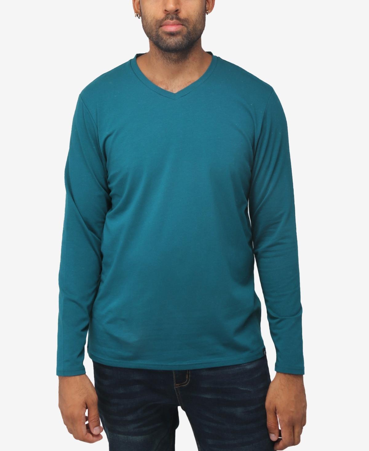 X-Ray Mens Soft Stretch V-Neck Long Sleeve T-shirt Product Image