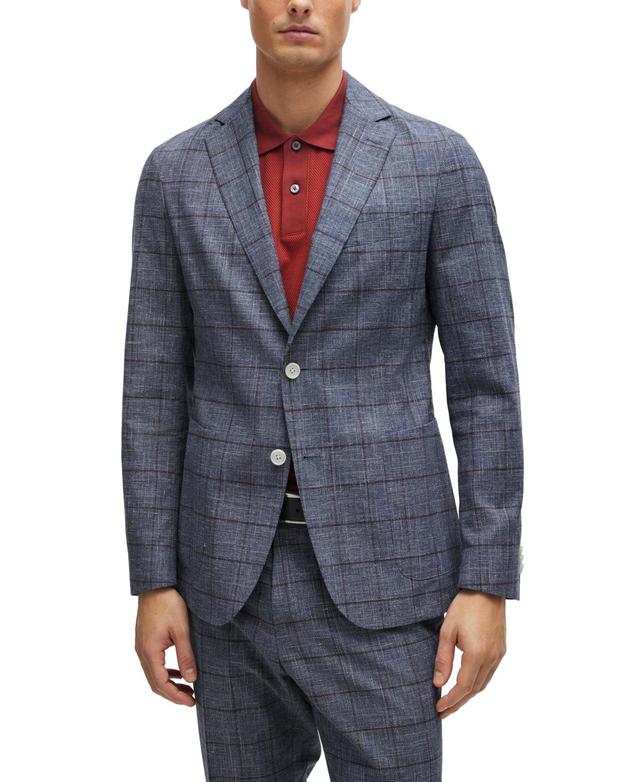 Boss by Hugo Boss Mens Slim-Fit Micro-Patterned Jacket Product Image