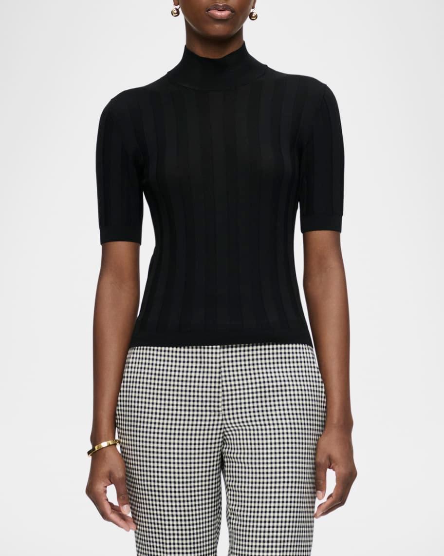 Jordyn Ribbed Mock-Neck Pullover Product Image