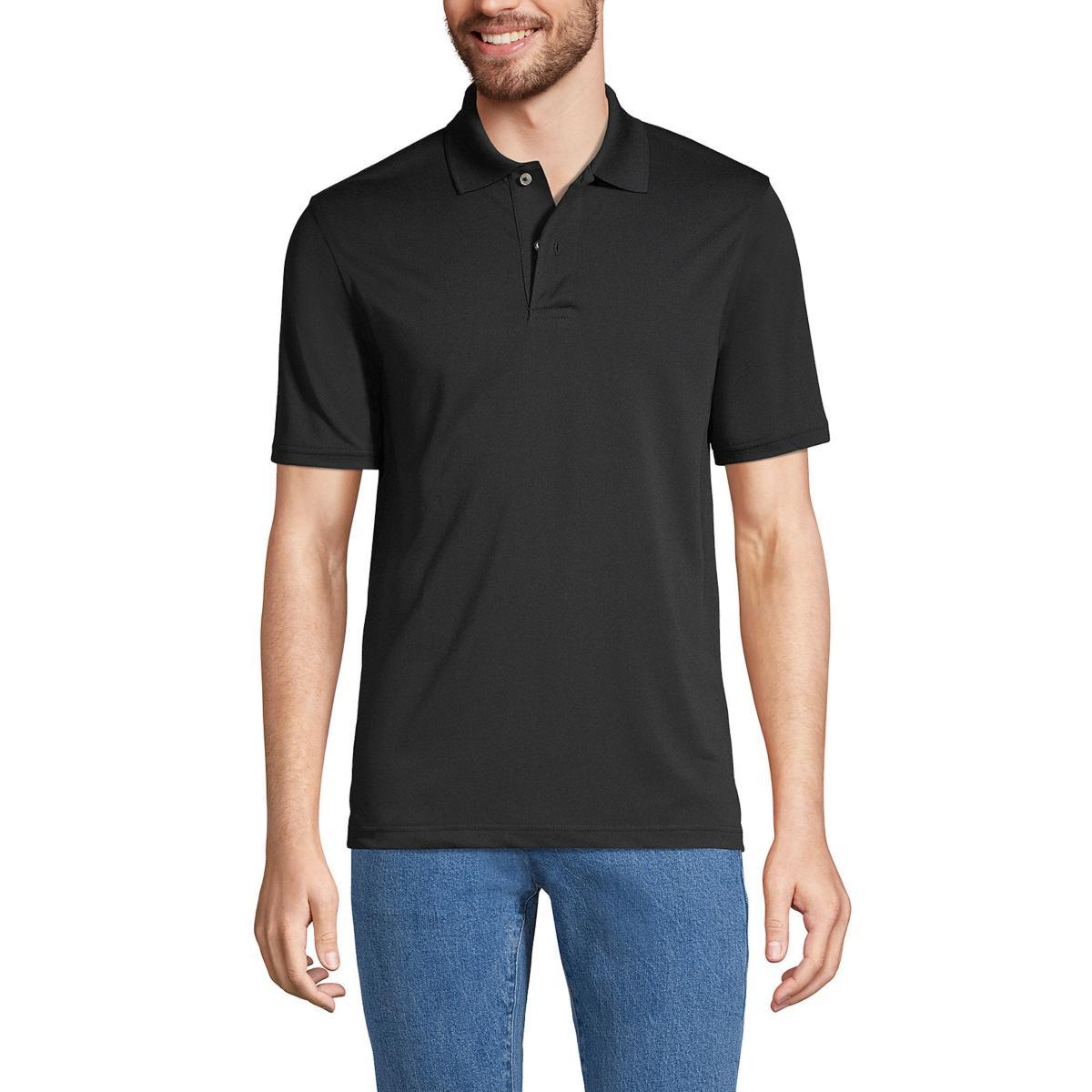 Mens Lands End Short Sleeve Quick-Dry Stain-Release Polo Shirt Product Image