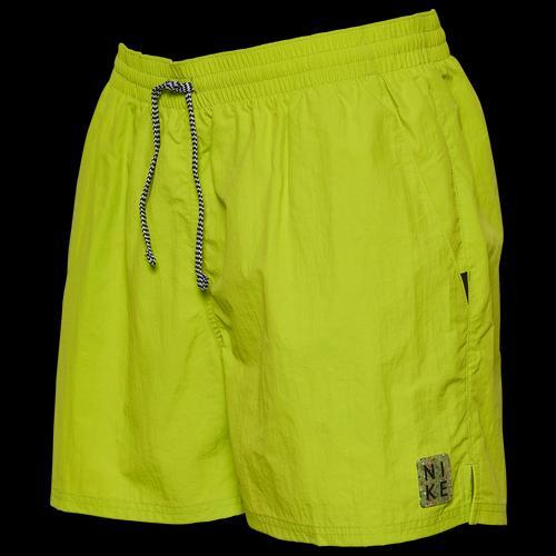 Nike Mens Nike Solid Icon 5 Volley Shorts - Mens Black/Pink Product Image