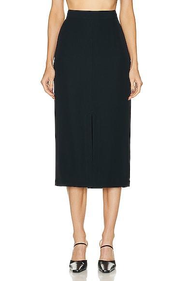 Toteme Front Split Satin Midi Skirt Product Image