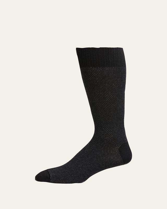 Mens Cashmere-Blend Mid-Calf Socks Product Image