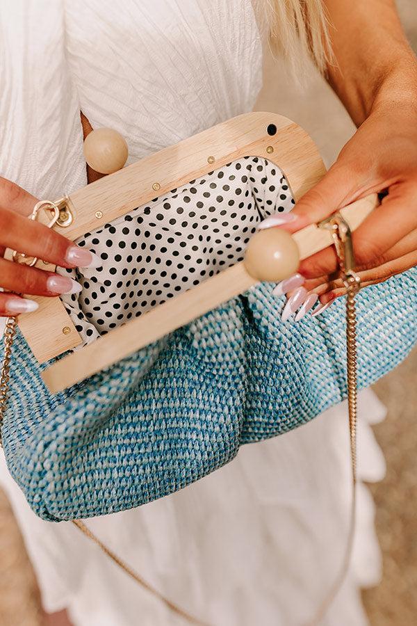 Out And About Woven Purse in Blue Product Image