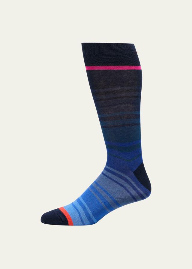 Mens David Stripe Crew Socks Product Image