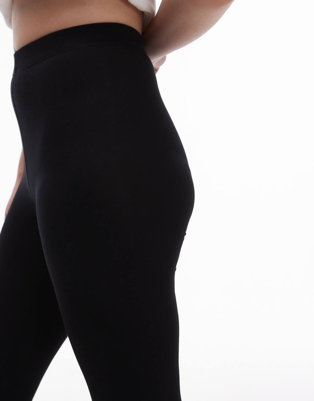 Topshop Petite basic ankle length legging in black Product Image