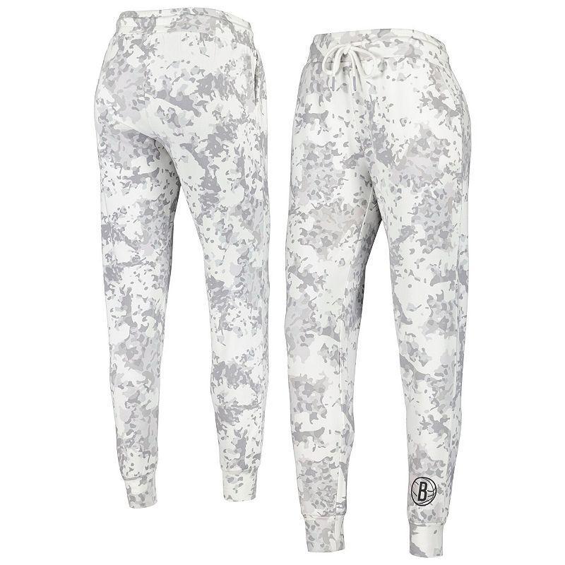 Womens Lusso Gray Brooklyn Nets Melissa Tri-Blend Jogger Pants Product Image