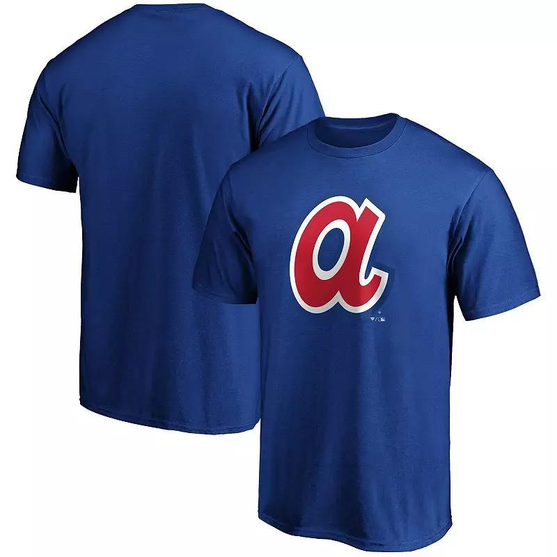 Mens Fanatics Branded Royal Atlanta Braves Cooperstown Collection Forbes Team T-Shirt Product Image