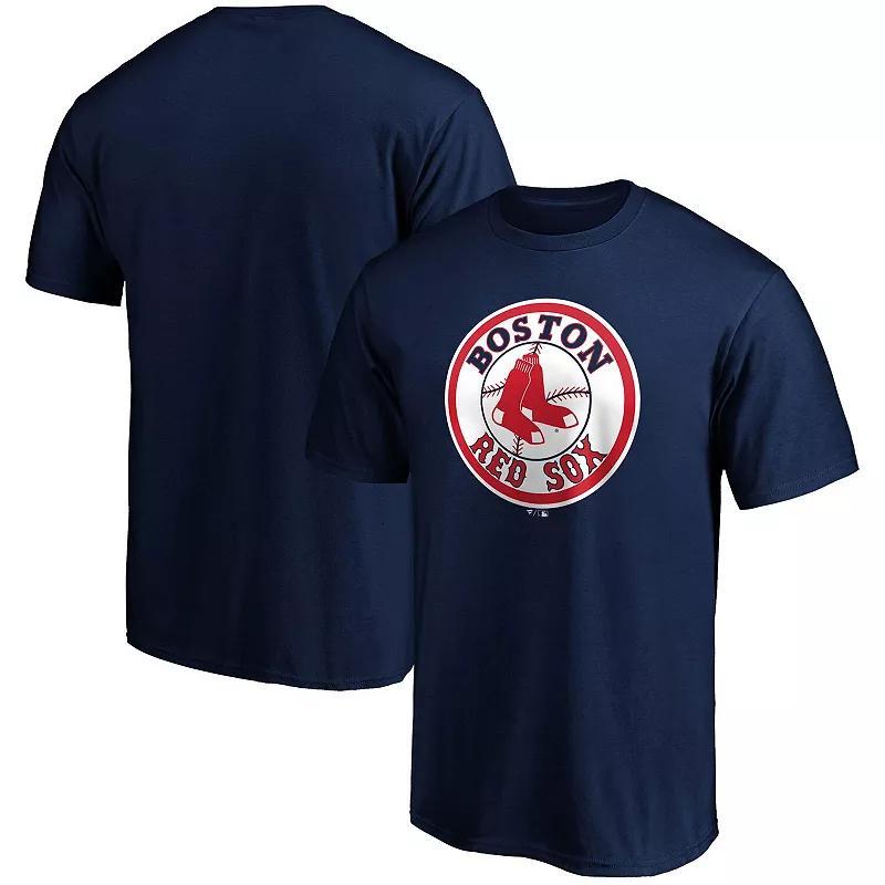 Mens Fanatics Branded Boston Red Sox Cooperstown Collection Forbes Team T-Shirt Blue Product Image