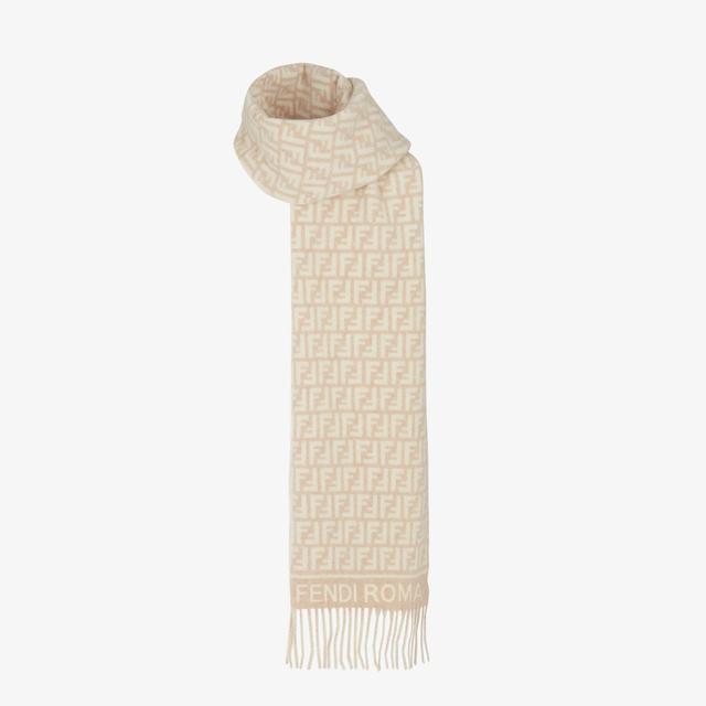 FF ScarfBeige wool and cashmere scarf Product Image