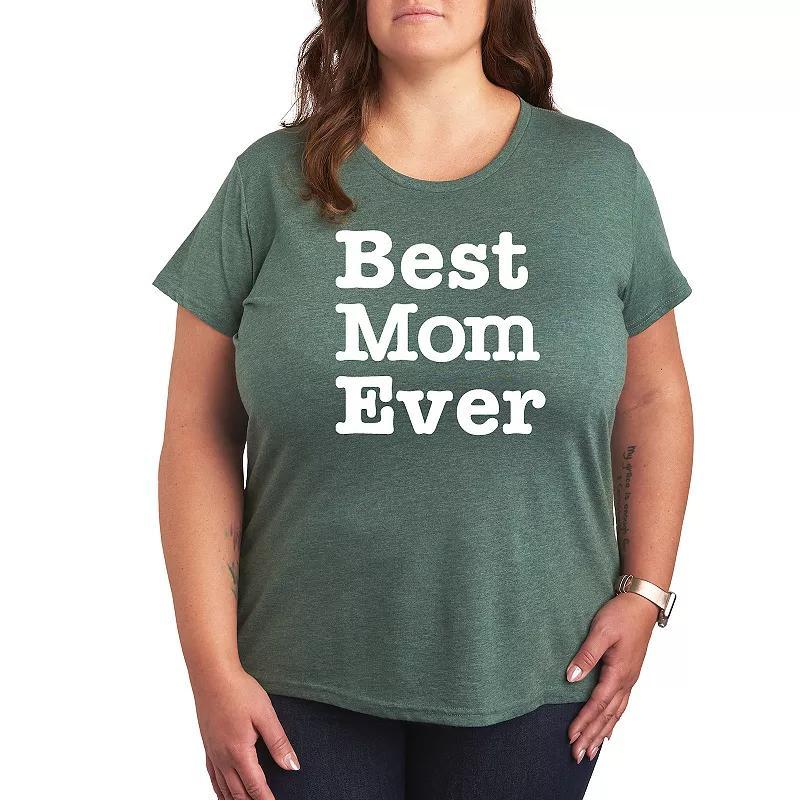 Plus Best Mom Ever Graphic Tee, Womens Product Image