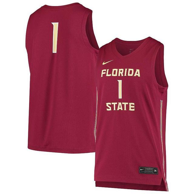 Unisex Nike #1 Garnet Florida State Seminoles Replica Basketball Jersey, Mens Product Image