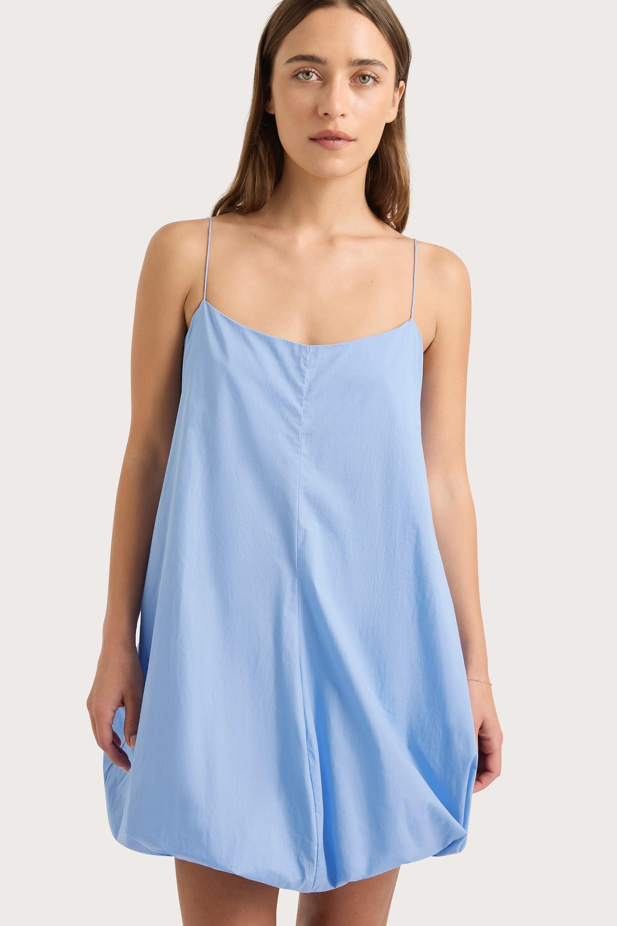 Anais Mini Dress Mid Blue Product Image