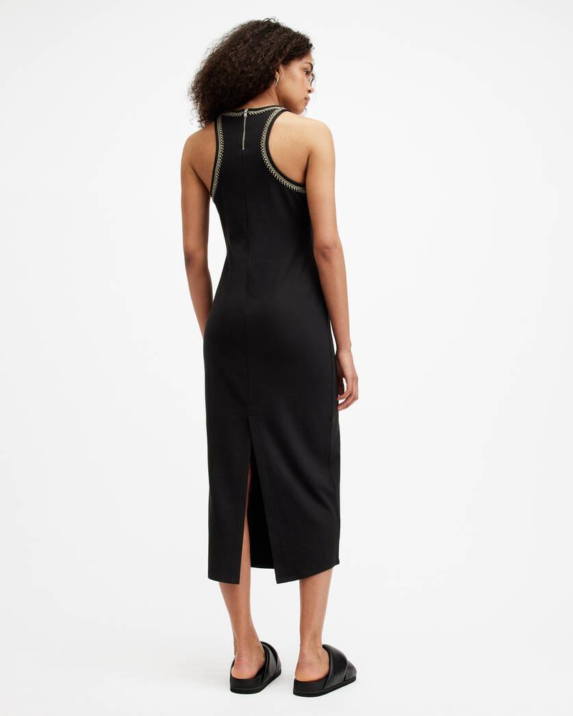 Cassidy Embellished Trim Midi Dress Product Image