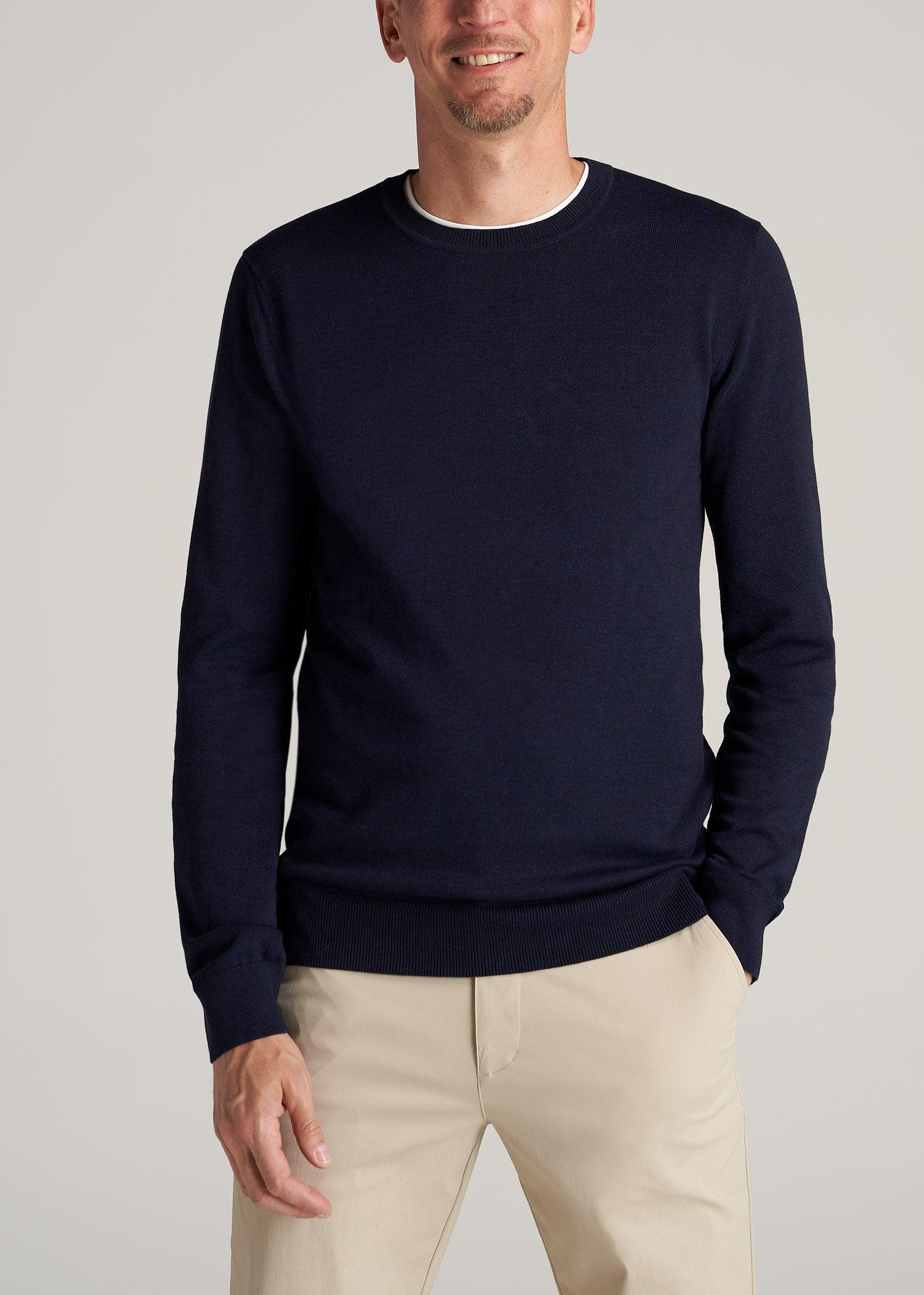 Everyday Crewneck Tall Men's Sweater in Patriot Blue product image