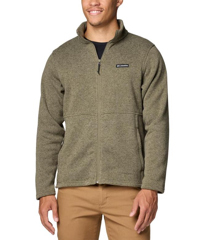 Columbia Mens Alto Pass Textured Knit Zip-Front Jacket Product Image