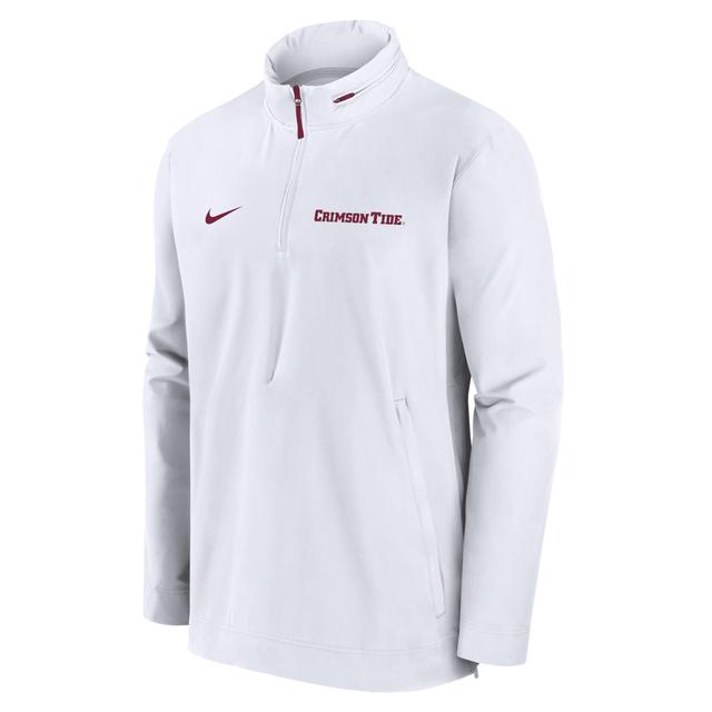 Alabama Crimson Tide Sideline Coach Nike Men's College 1/2-Zip Hooded Jacket Product Image