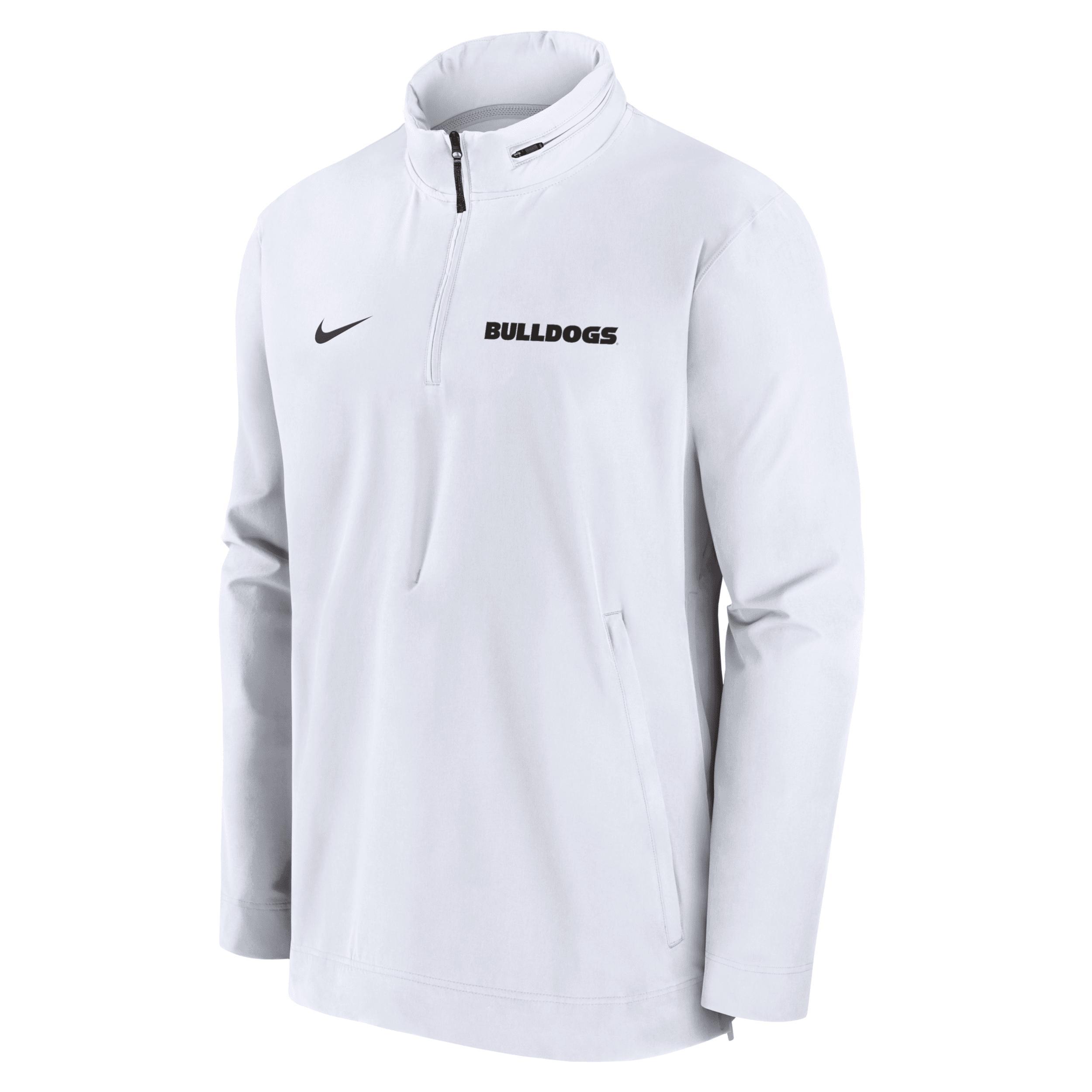 Georgia Bulldogs Sideline Coach Nike Mens College 1/2-Zip Hooded Jacket Product Image