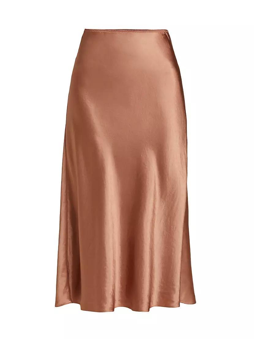 Satin Slip Midi-Skirt Product Image