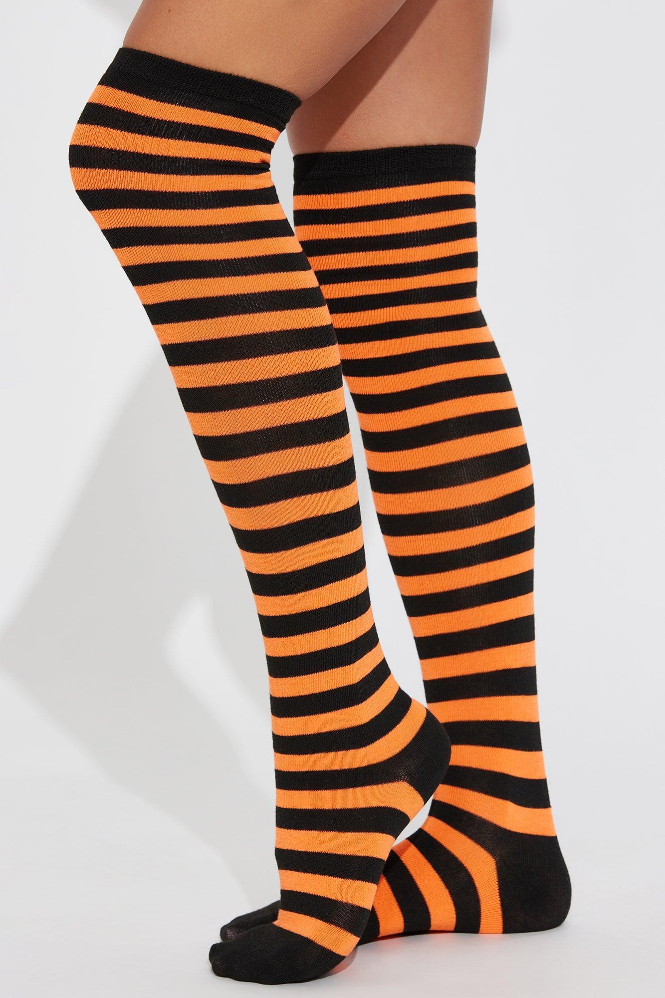 Witch Please Socks - Black/Orange Product Image