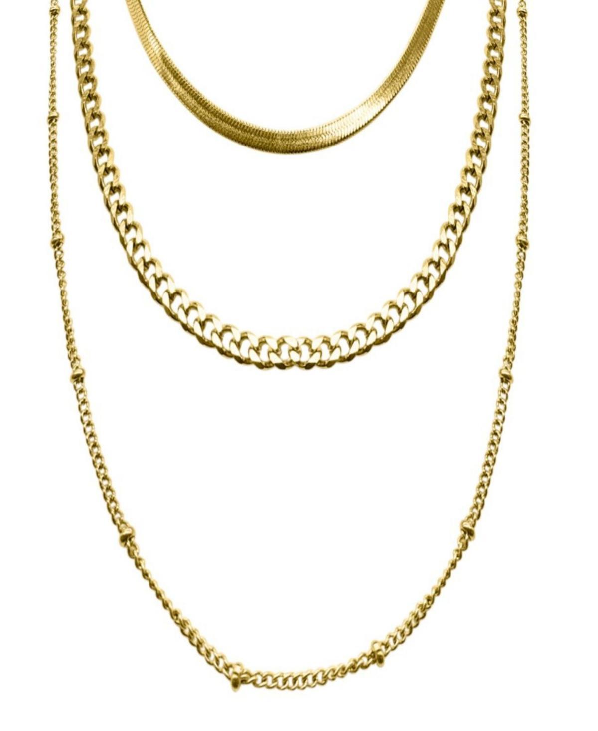 Adornia Layered Chain Necklace in Silver at Nordstrom Rack Product Image