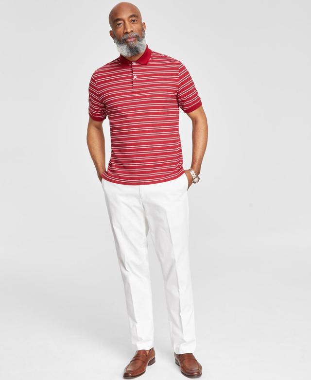 Club Room Mens Striped Short-Sleeve Polo Shirt, Created for Macys Product Image