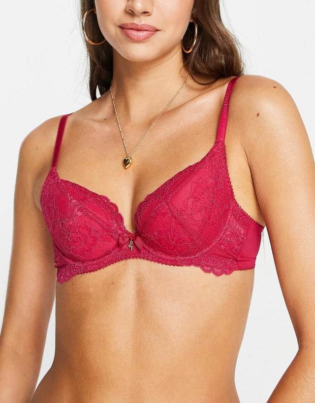 Gossard Superboost Lace Vivacious padded underwired plunge bra Product Image